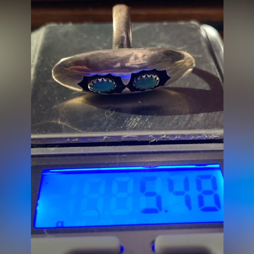Native Shadowbox Turquoise Ring - Picture 9 of 9